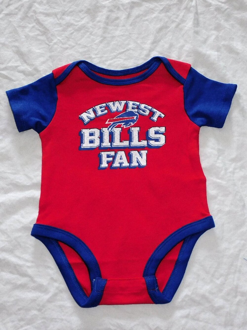Baby 12 Months Newest Buffalo Bills Fan One Piece Unisex NY Football NFL NWOT